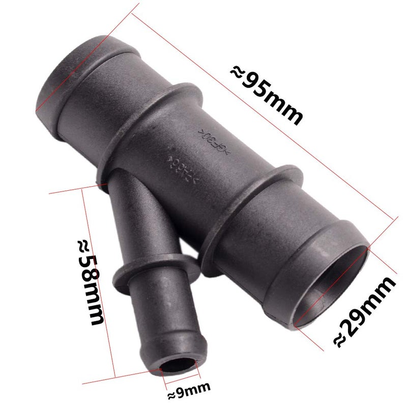 CNUPSM Water Radiator Coolant Hose Connector Pipe 1C0121087E 1C0 121 087E Compatible With VW MK6 Jetta 11-08 Polo 05-20 Skoda 11-15 Seat 13-17 1.6L Audi TT 1.8T 03-06 - Image 3